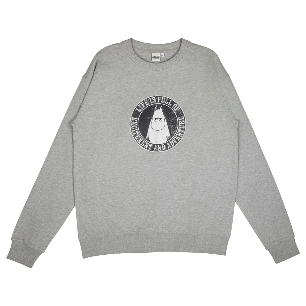 Moomintroll Life Sweatshirt Grey - Image 2