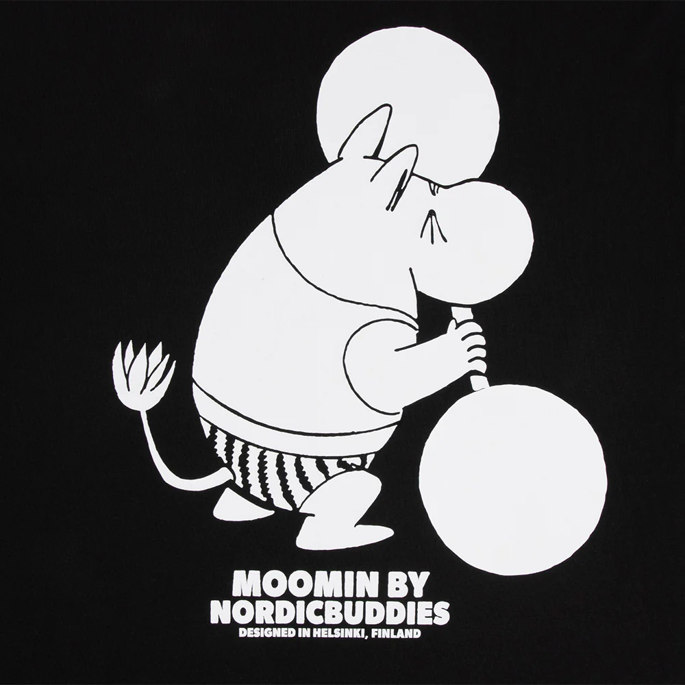 Moomintroll Lifting Weights T-shirt - Image 2