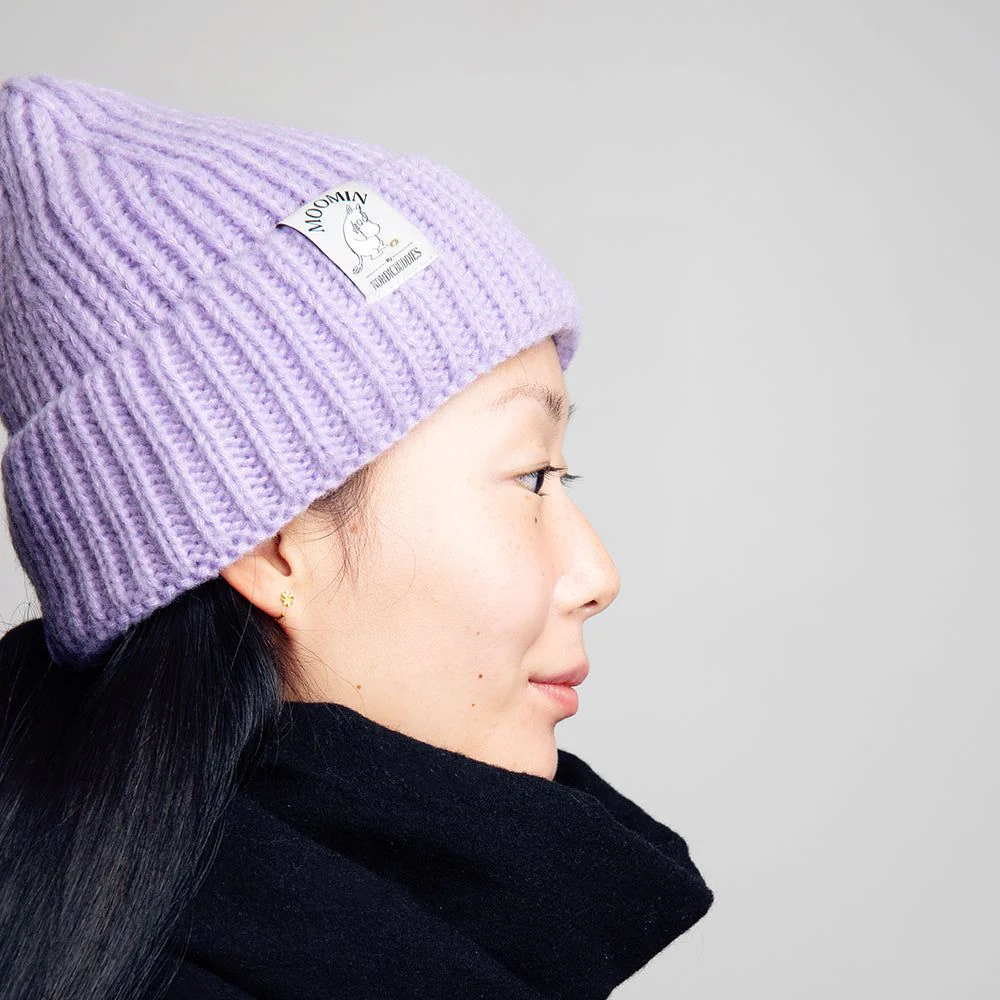 Moomintroll Lilac Thick Winter Beanie - Image 2