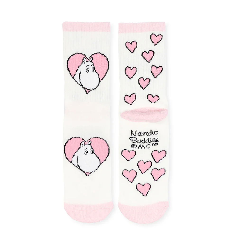 Moomintroll Love Retro Socks 36-42 White - Image 2