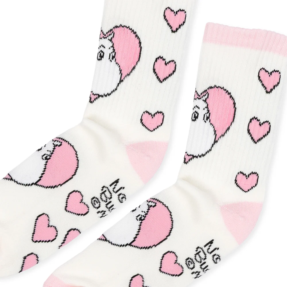 Moomintroll Love Retro Socks 36-42 White - Image 3