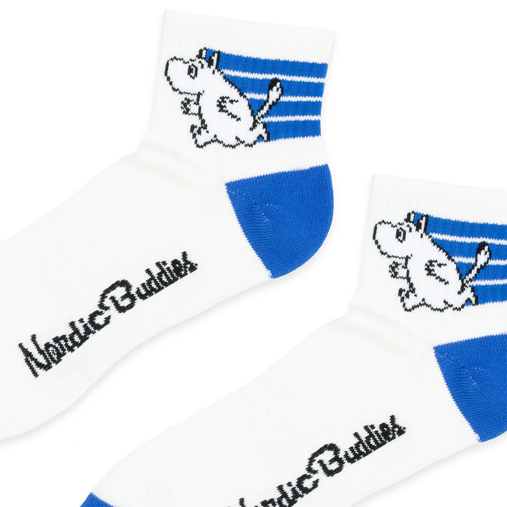 Moomintroll Retro Ankle Socks 40-45 White - Image 2