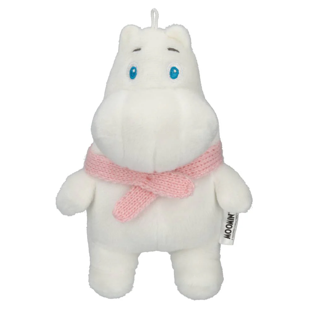 Moomintroll Pink Ribbon Plush Toy 17cm