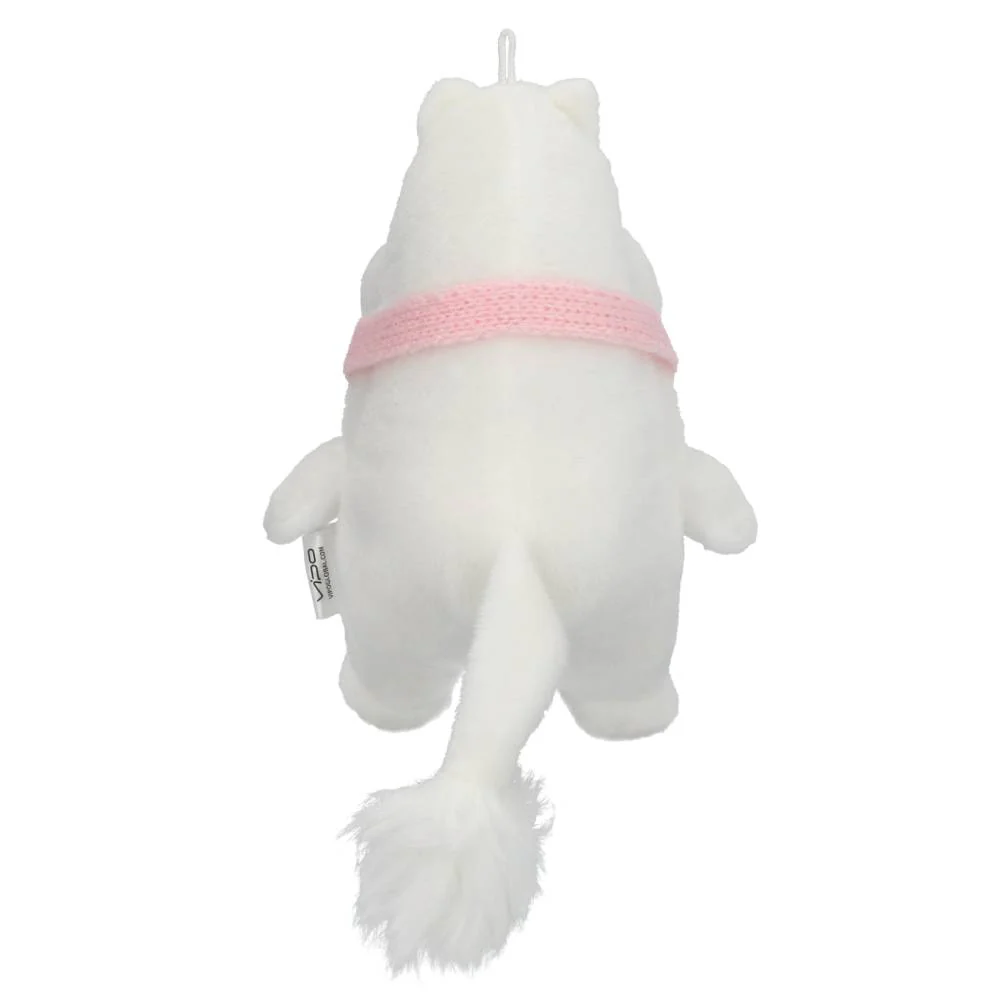 Moomintroll Pink Ribbon Plush Toy 17cm - Image 2