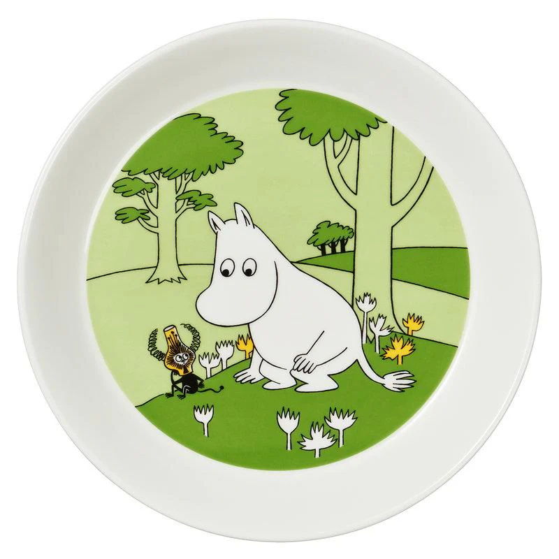 Moomintroll Plate 19cm Green