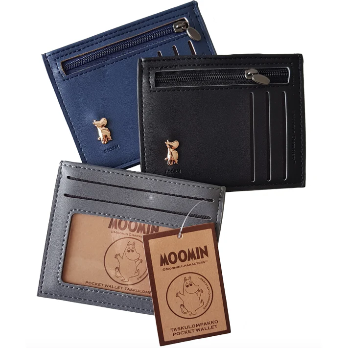 Moomintroll Pocket Wallet Black - Image 4