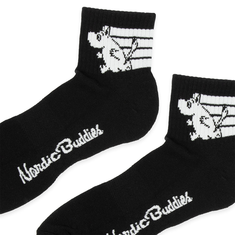 Moomintroll Retro Ankle Socks 40-45 Black - Image 2