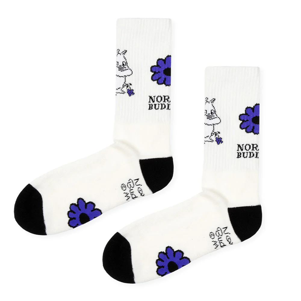 Moomintroll Retro Socks 40-45 B&W