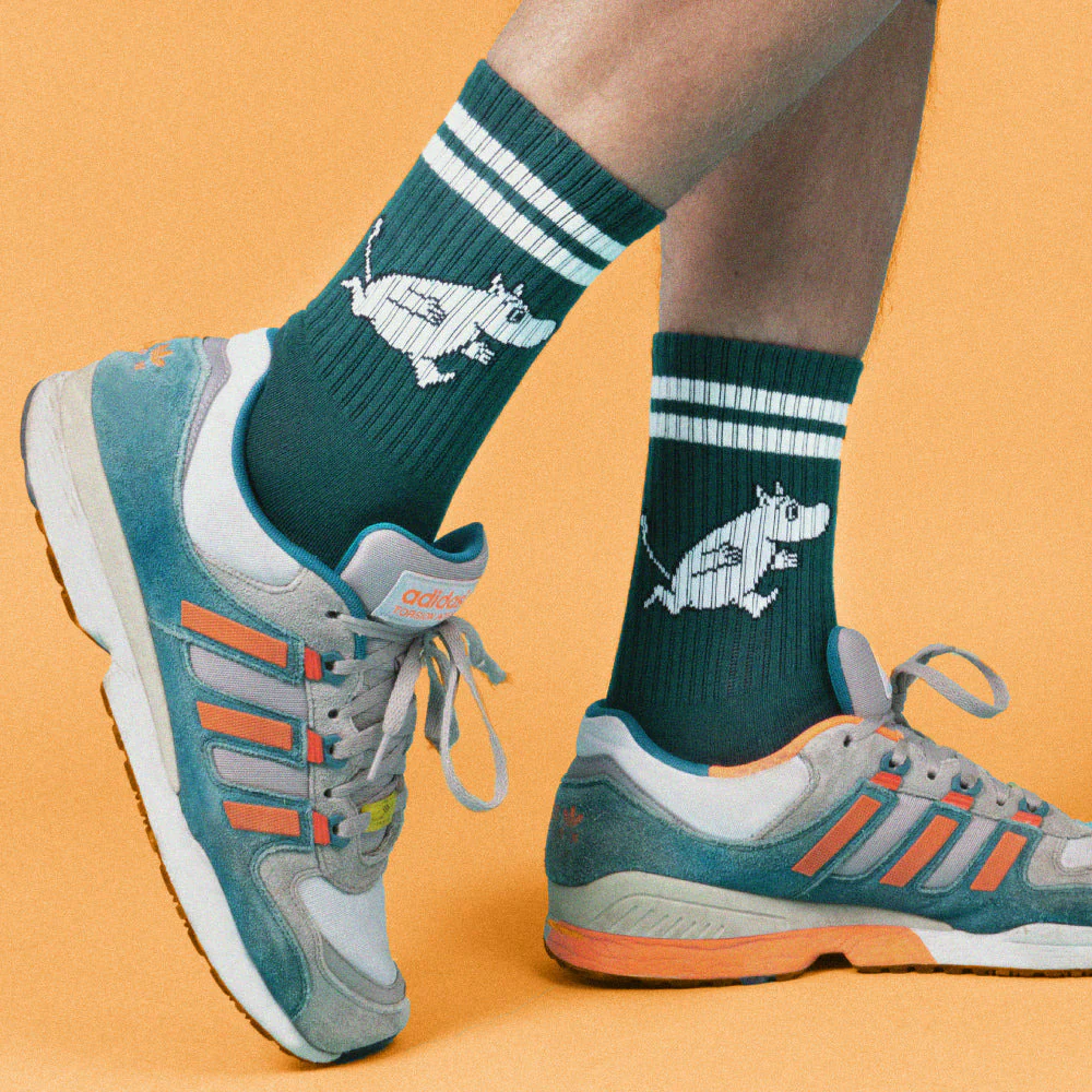 Moomintroll Retro Socks Green