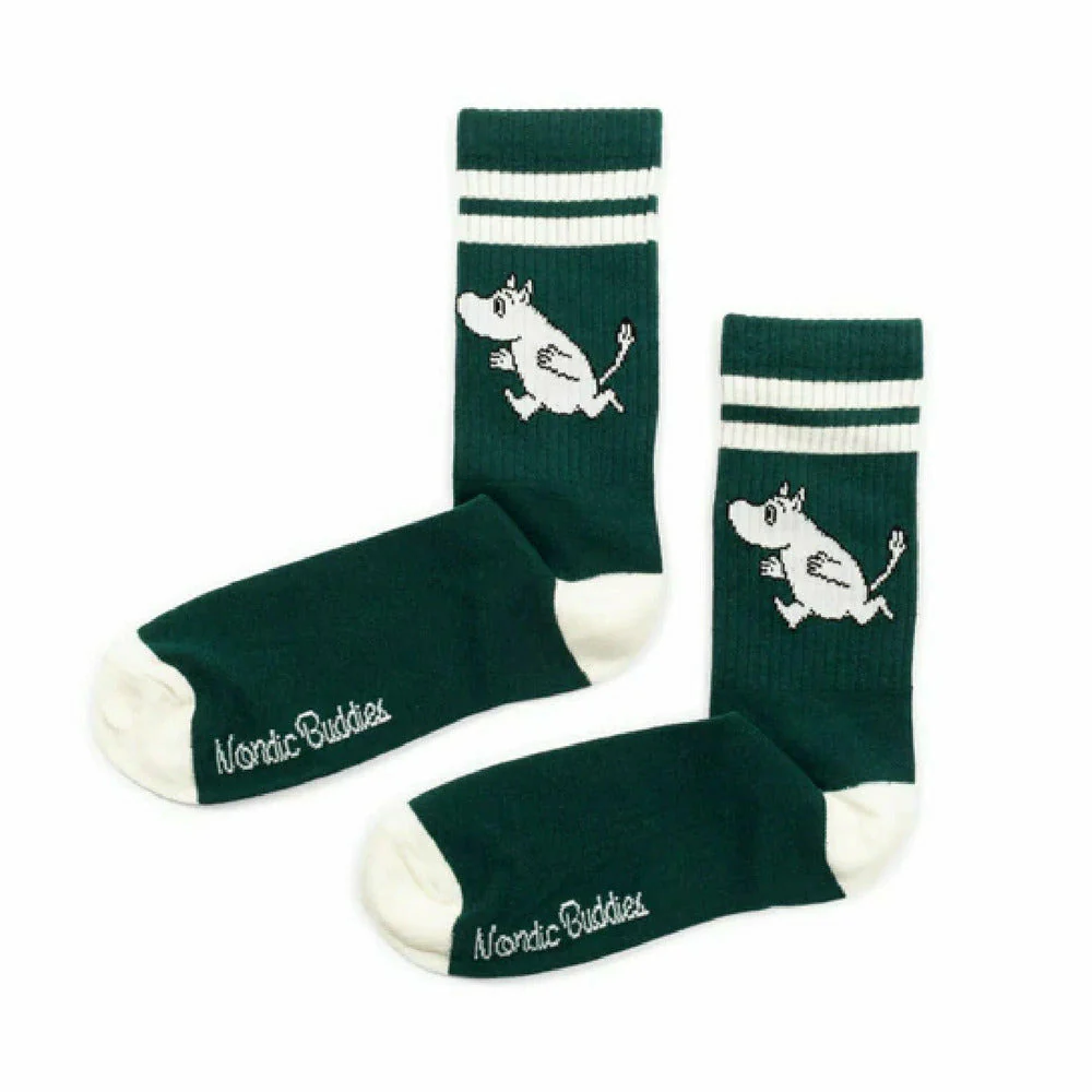 Moomintroll Retro Socks Green - Image 2