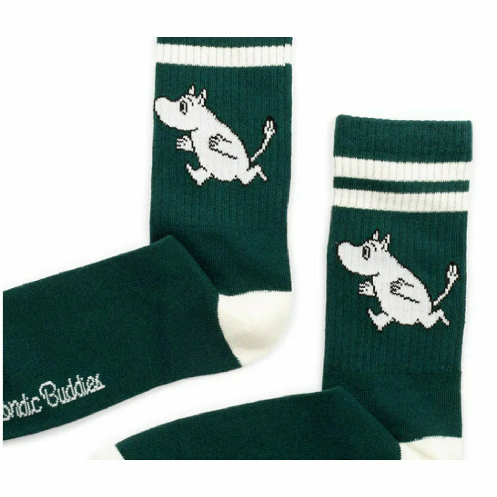 Moomintroll Retro Socks Green - Image 3