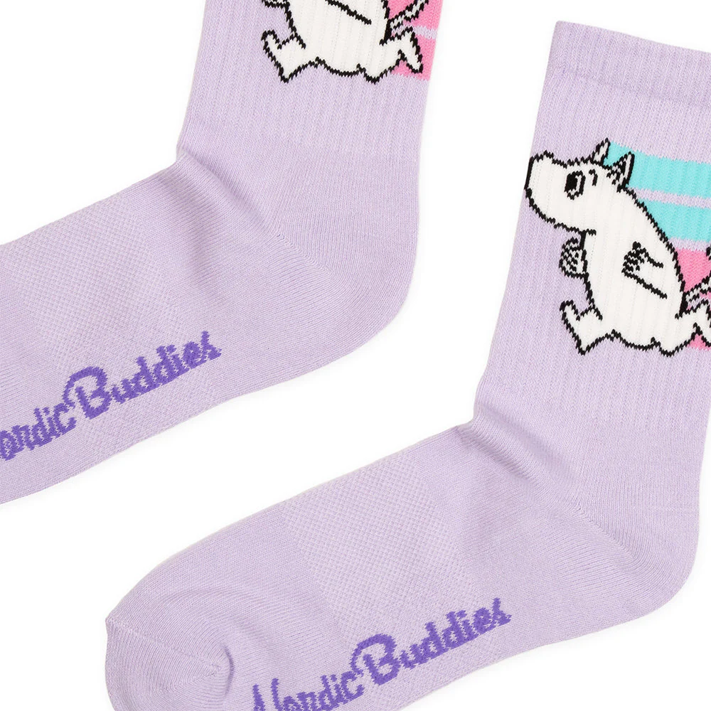 Moomintroll Running Sport Socks 36-42 Lilac - Image 2