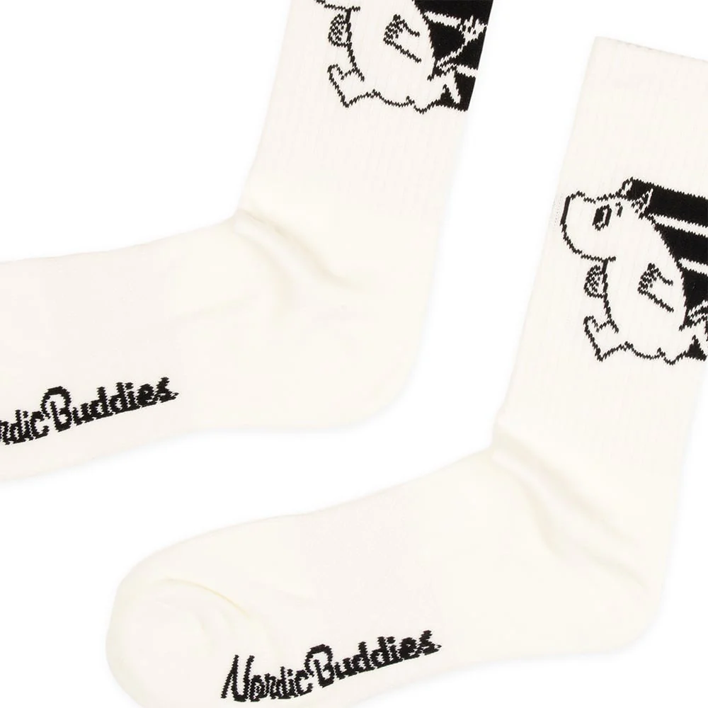 Moomintroll Running Sport Socks 40-45 White - Image 2