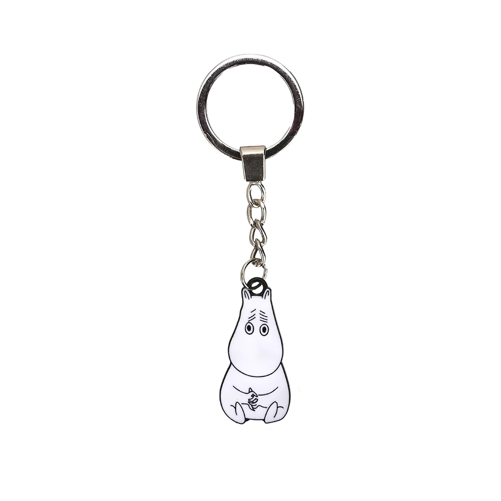 Moomintroll Sad Metal Key Ring