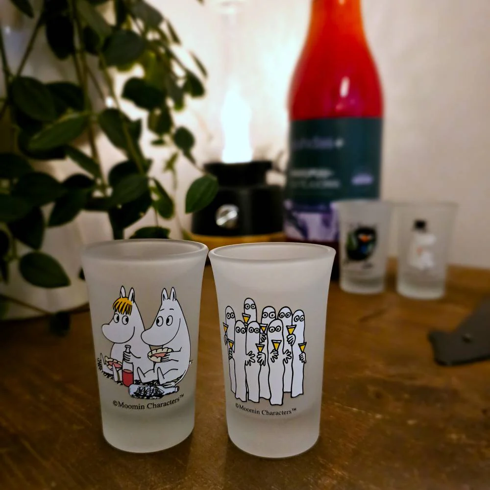 Moomintroll & Snorkmaiden & Hattifatteners Mini Tumbler 5cl 2-set - Image 5