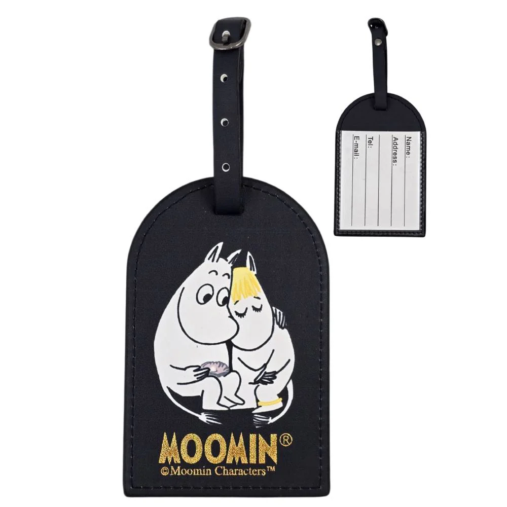 Moomintroll & Snorkmaiden Luggage Tag Black