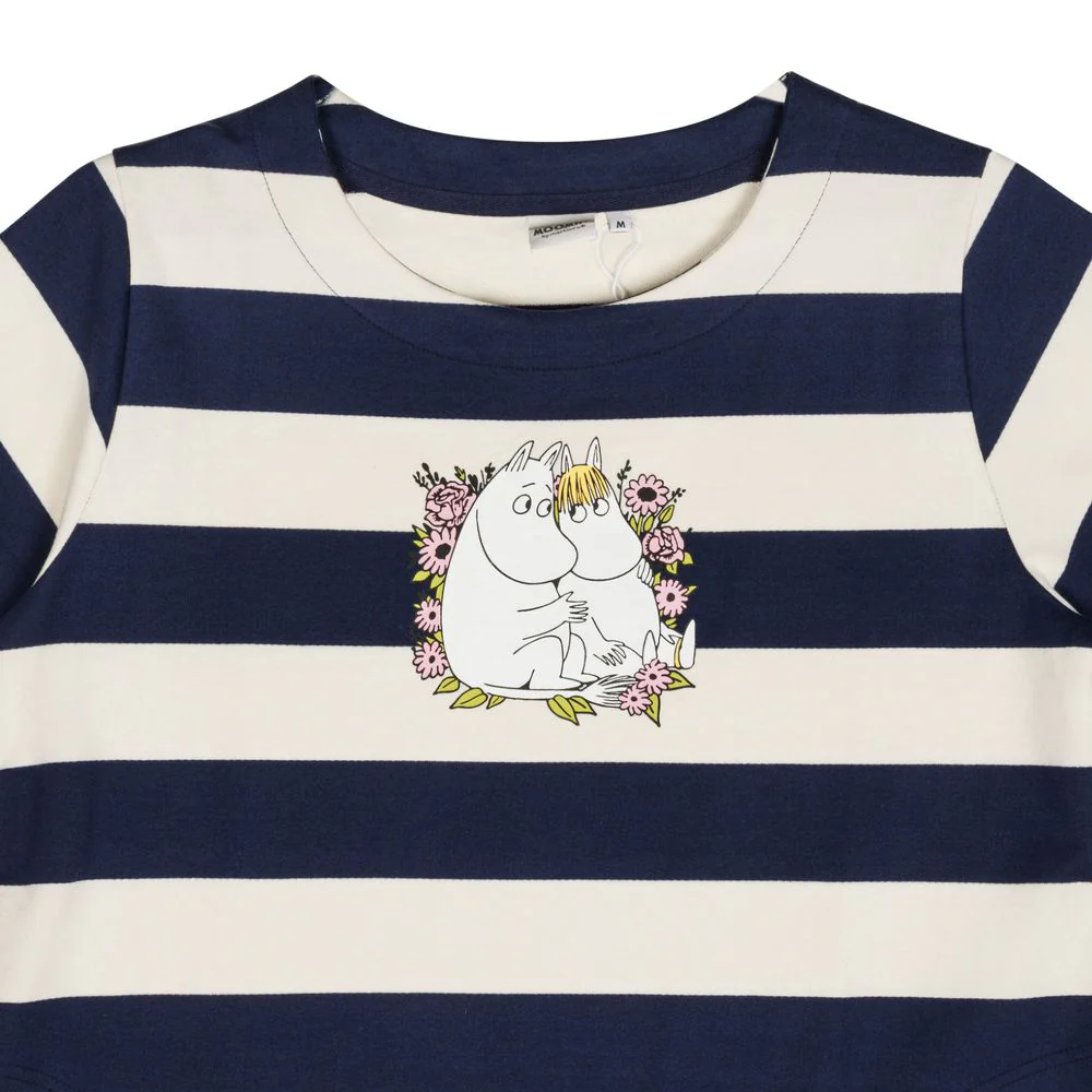 Moomintroll & Snorkmaiden Stripe Dress Darkblue - Image 4