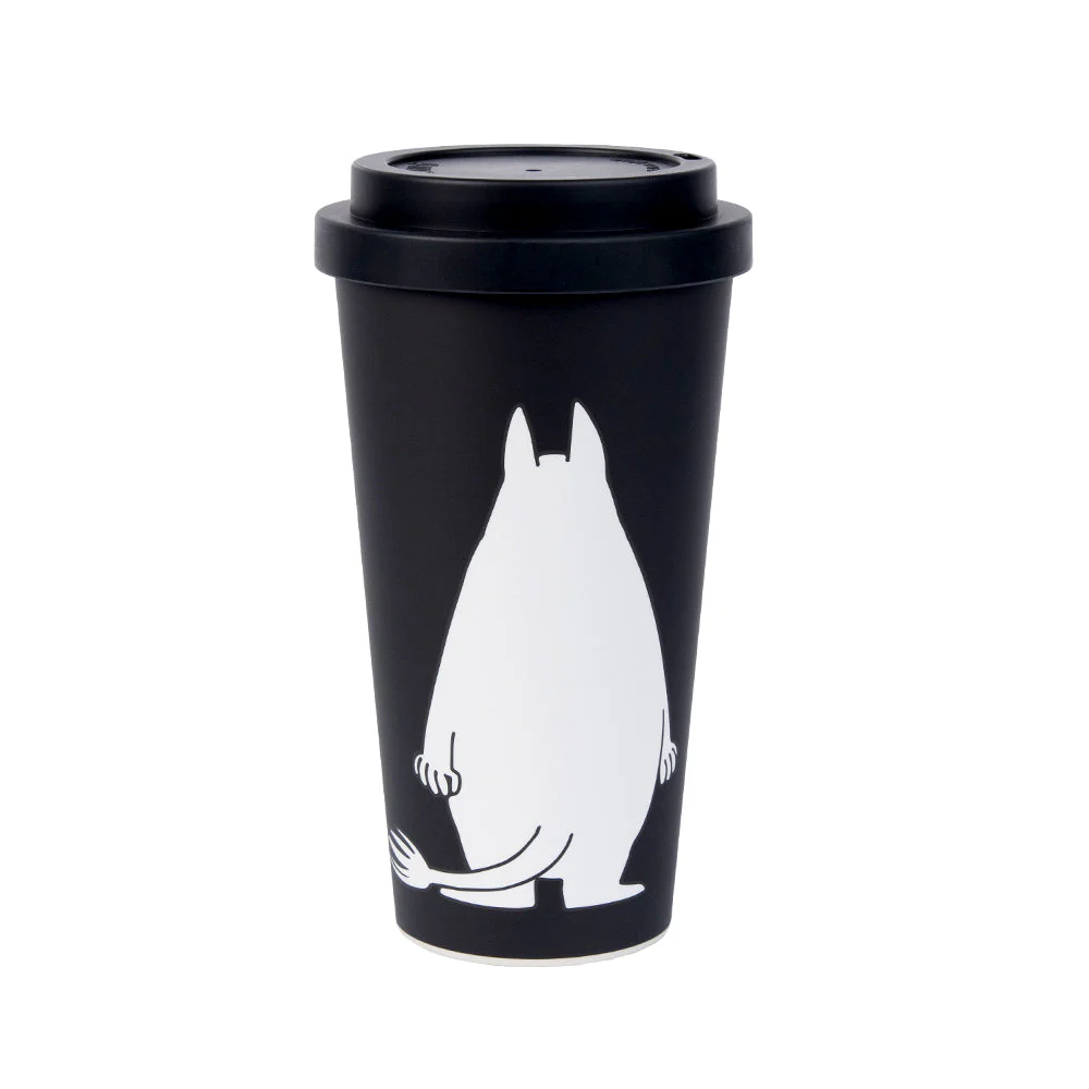 Moomintroll Angry Take-Away Mug Black - Image 2