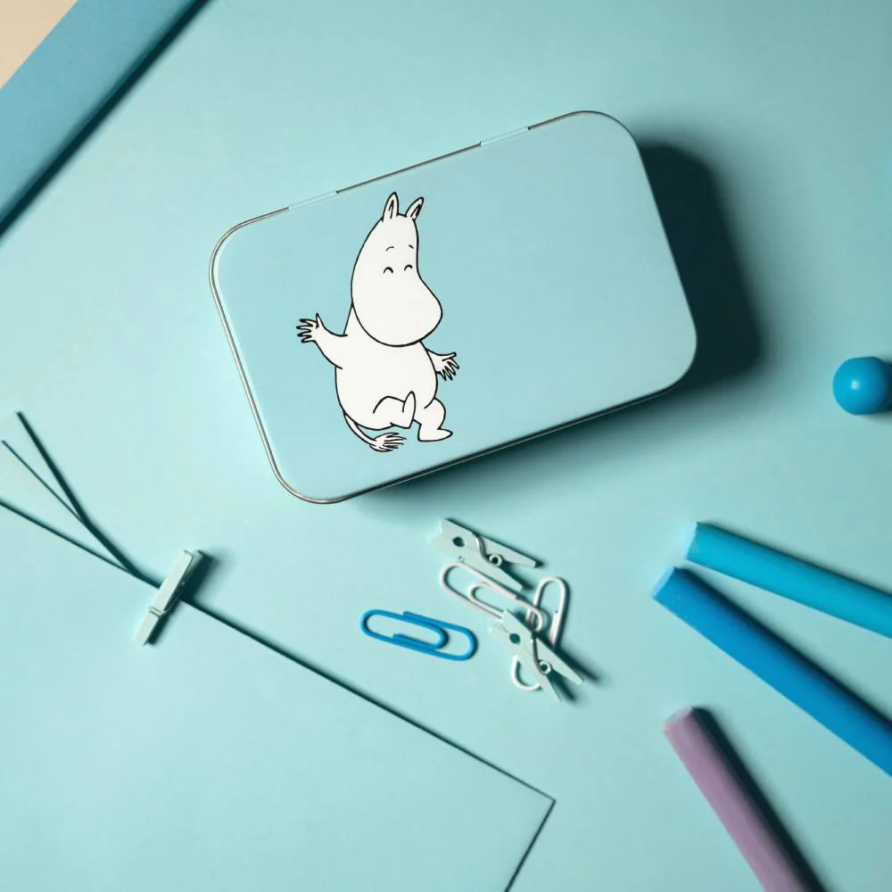 Moomintroll Retro Box 10x6,5cm Blue - Image 4
