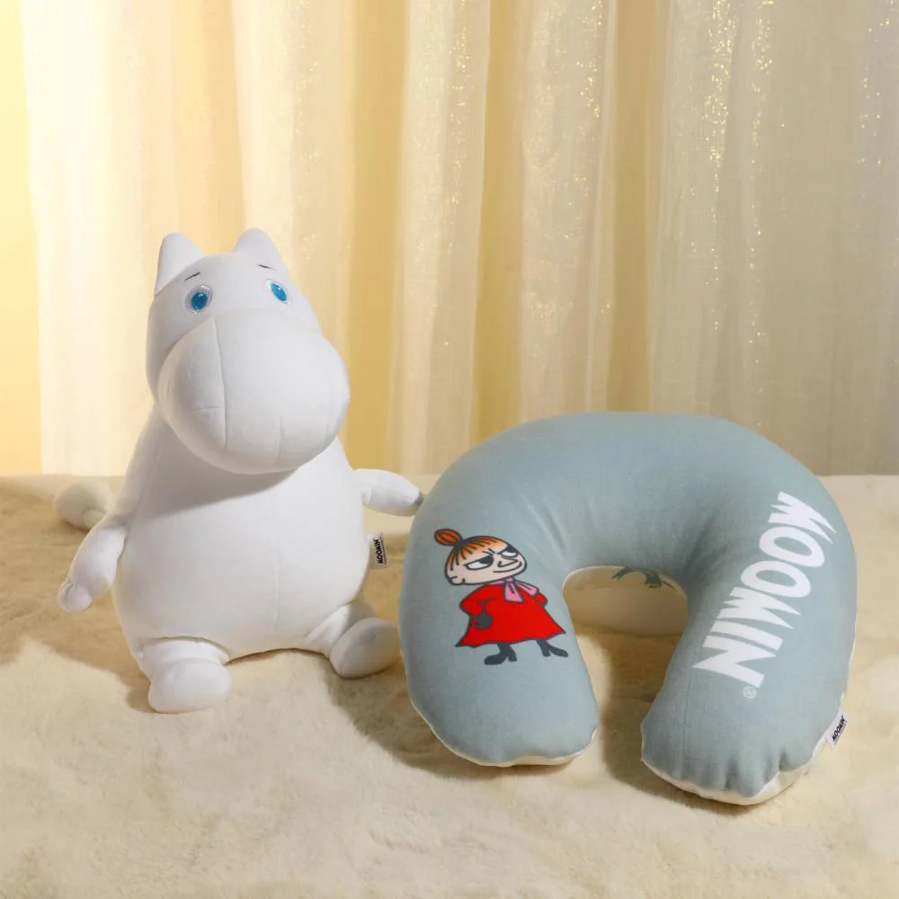 Moomintroll Travel Pillow Grey
