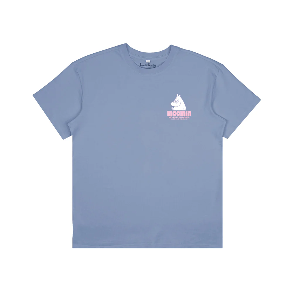 Moomintroll Walking T-shirt Blue - Image 3