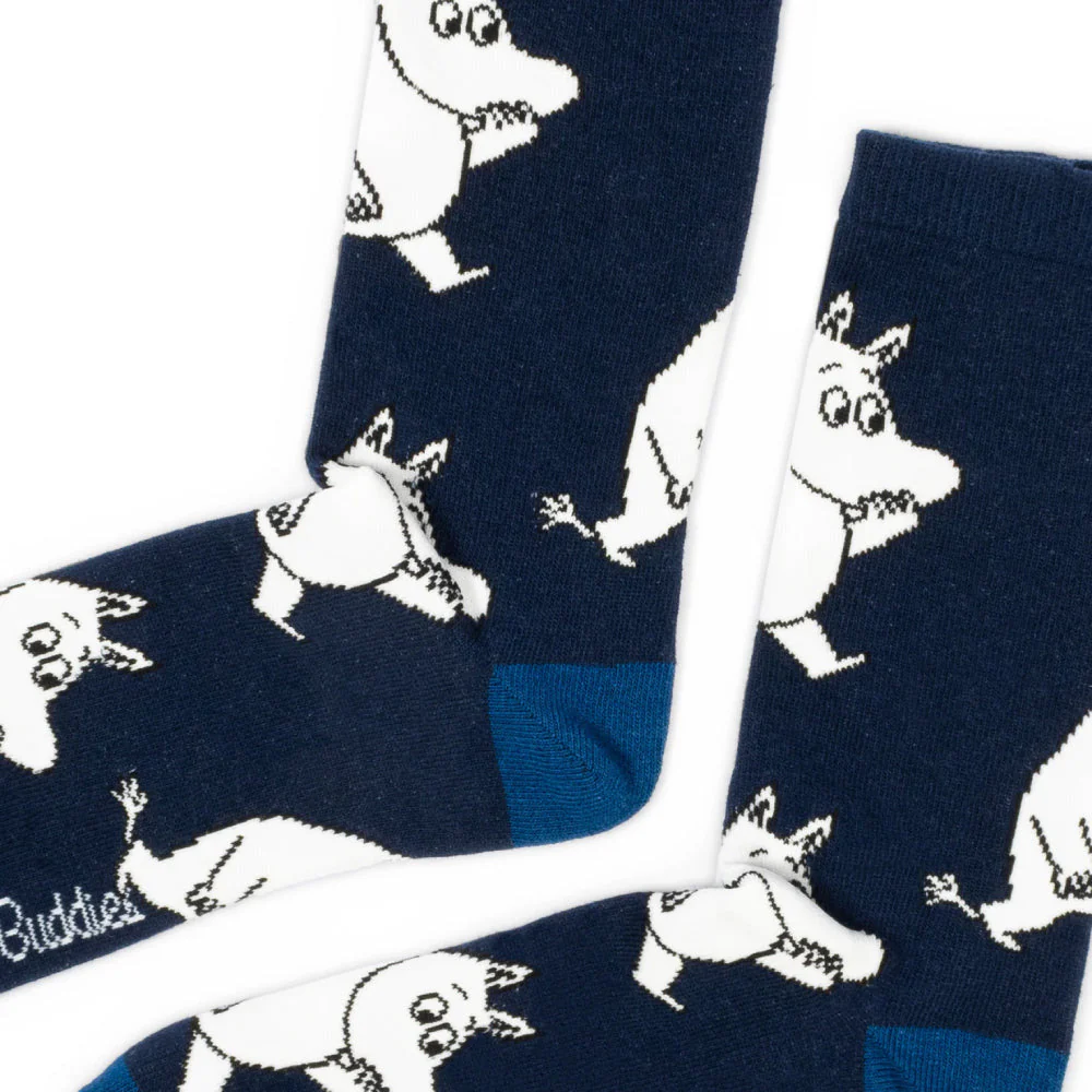 Moomintroll Wondering Socks 40-45 Navy - Image 3