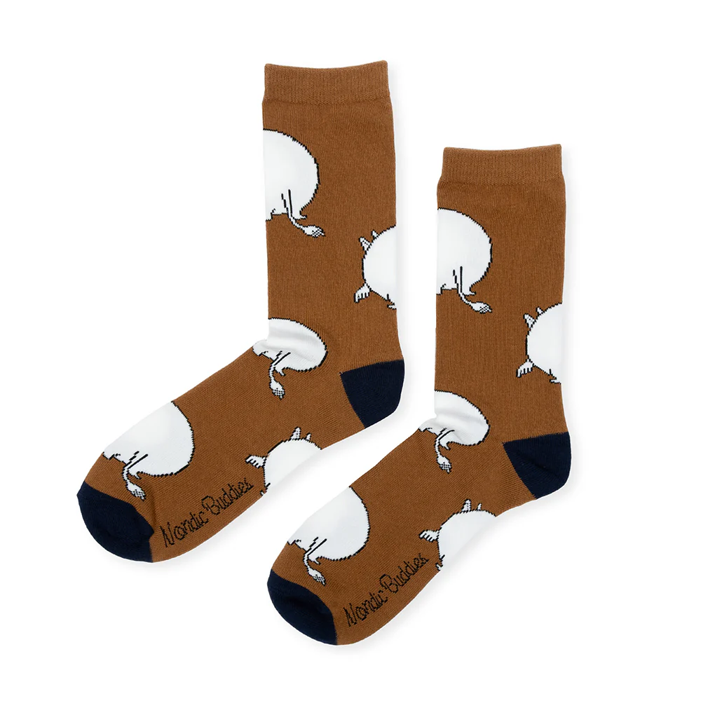 Moomintroll Butt 40-45 Socks Brown - Image 2