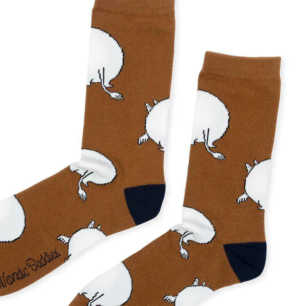 Moomintroll Butt 40-45 Socks Brown - Image 3