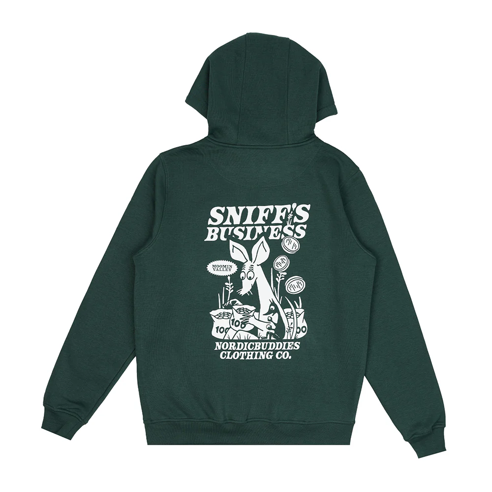 Sniff's Business Hoodie Darkgreen - Image 4