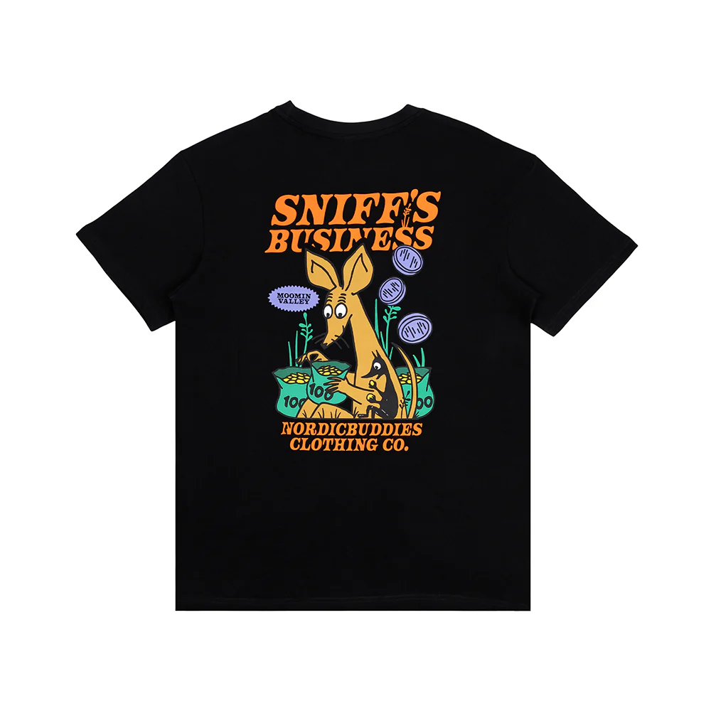 Sniff's Business T-shirt Black - Image 3