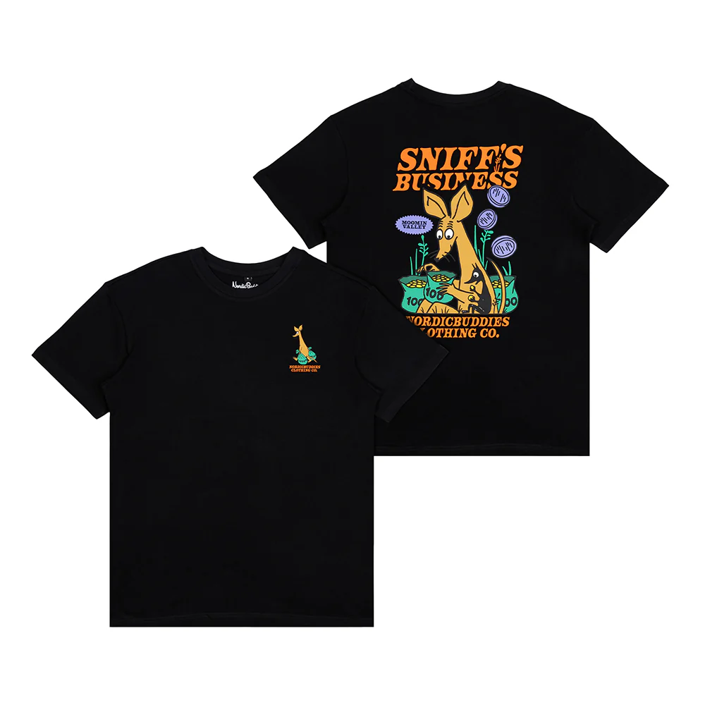 Sniff's Business T-shirt Black - Image 4