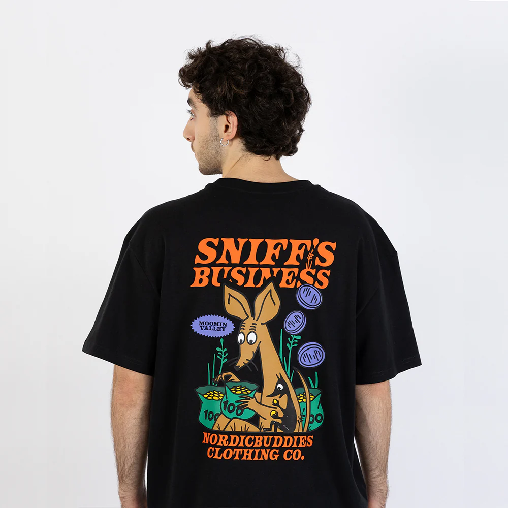 Sniff's Business T-shirt Black - Image 5