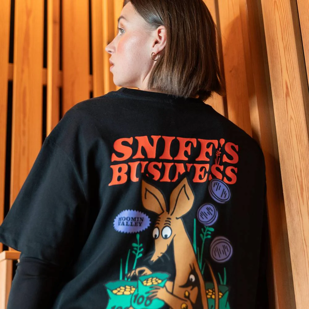 Sniff's Business T-shirt Black - Image 6