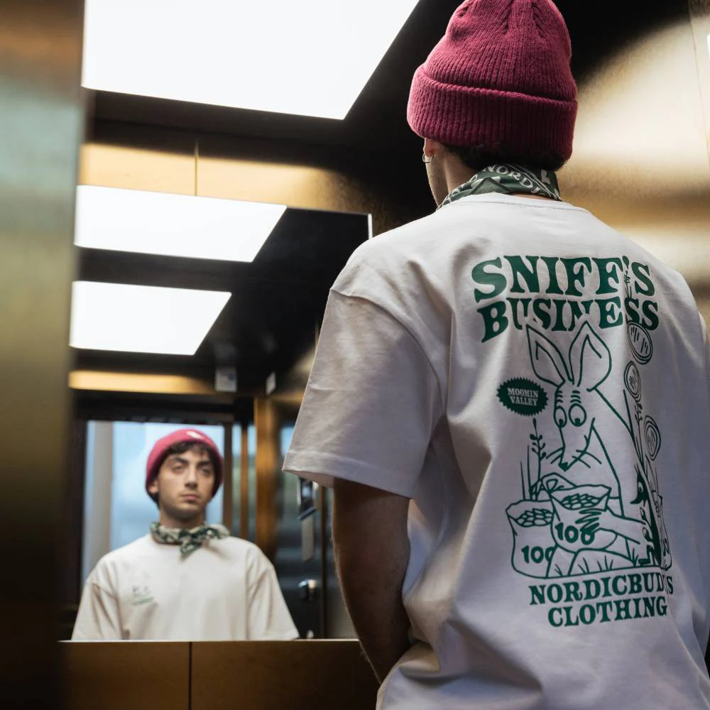 Sniff's Business T-shirt White - Image 7