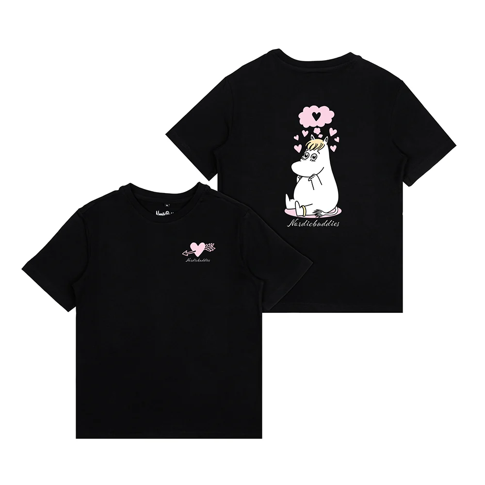 Snorkmaiden Love T-Shirt Black - Image 4