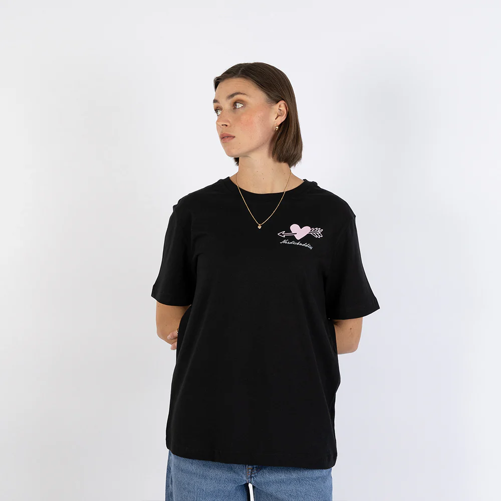 Snorkmaiden Love T-Shirt Black - Image 5
