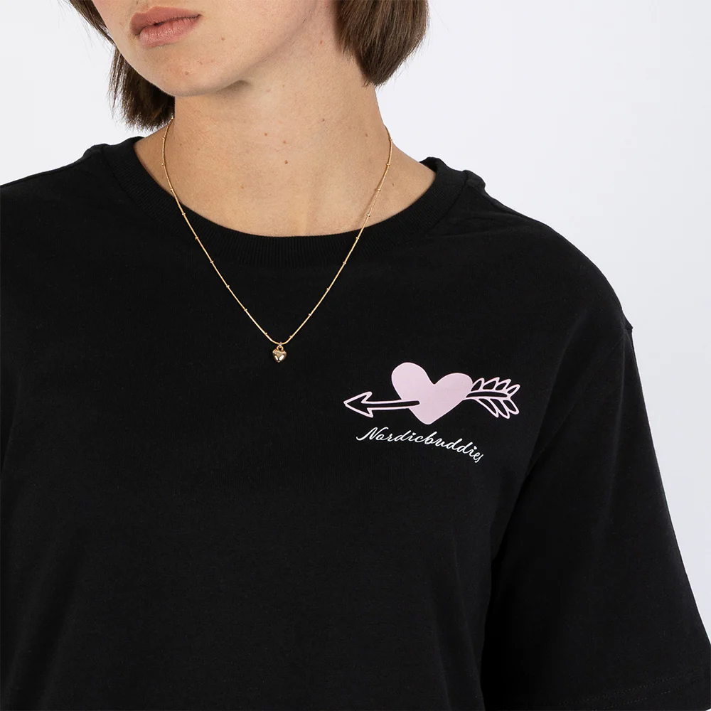 Snorkmaiden Love T-Shirt Black - Image 6