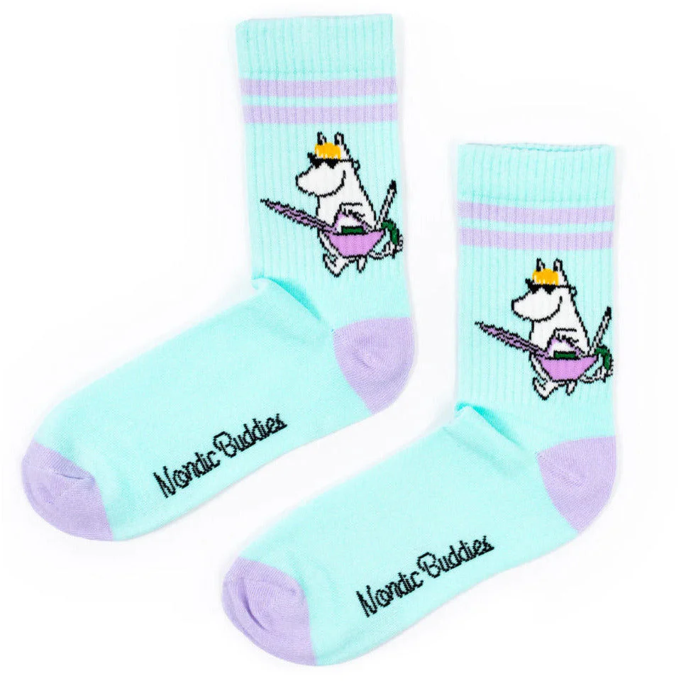 Snorkmaiden Retro Socks 36-42 Turquoise - Image 2