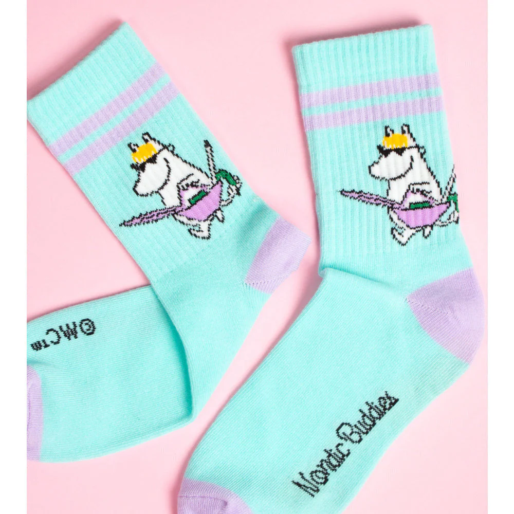 Snorkmaiden Retro Socks 36-42 Turquoise - Image 4