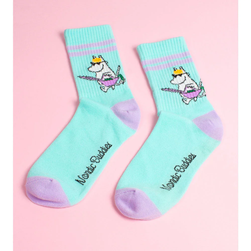 Snorkmaiden Retro Socks 36-42 Turquoise - Image 5