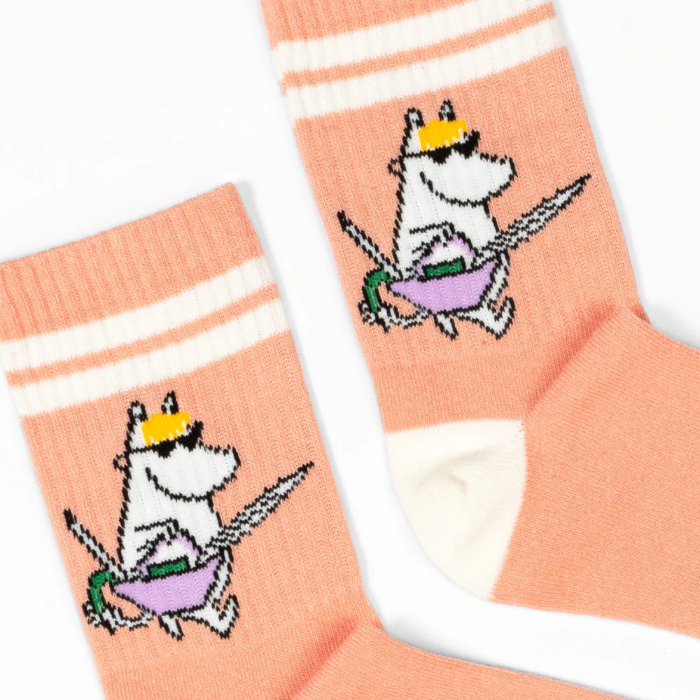 Snorkmaiden Retro Socks 36-42 Coral - Image 2