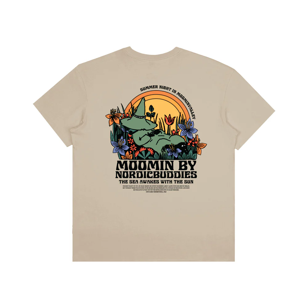 Snufkin Sleeping T-shirt Beige - Image 4