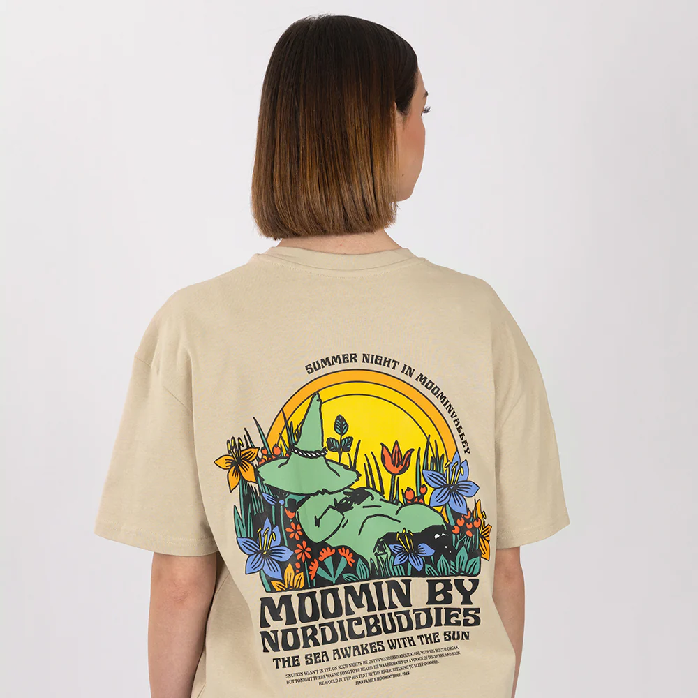 Snufkin Sleeping T-shirt Beige - Image 6