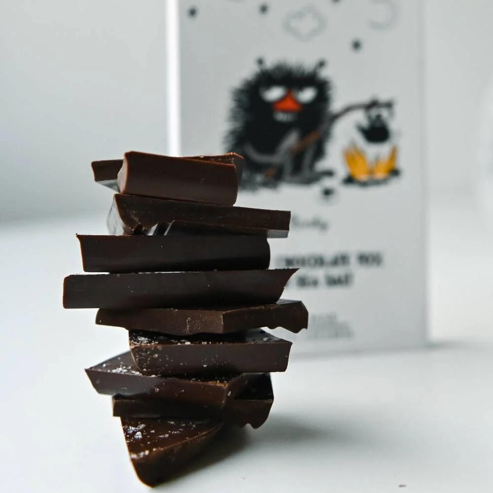 Stinky Dark Chocolate with Sea Salt 70g - Image 4