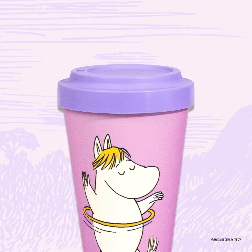 Snorkmaiden Dancing Take-Away Mug Pink - Image 4