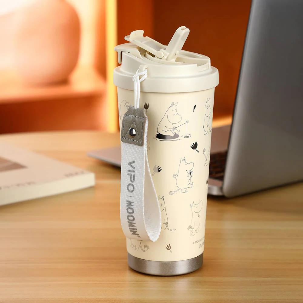 Moomintroll Vacuum Cup White 580ml - Image 3